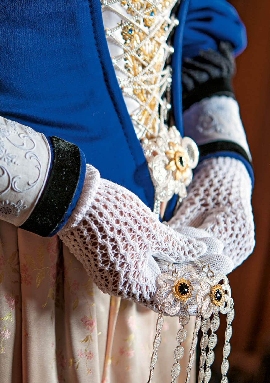 Karte Schmuck der Innerrhoder Festtagstracht