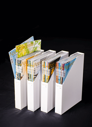 Sammelboxen für Magazine